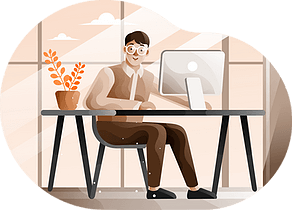 Ilustracao trabalhar idependente